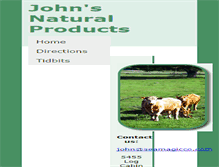Tablet Screenshot of johnsnaturalproducts.seamagicco.com